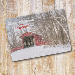 Vermont täckte överbryggar malljulkortet julkort
