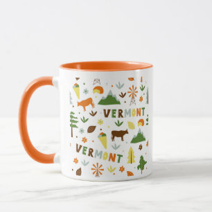 Vermont-temastatussymboler för Vector Art Vermont Mugg