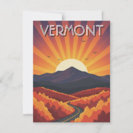 Vermont Travel Vykort