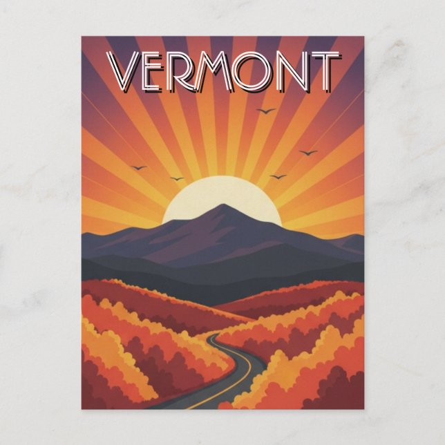 Vermont Travel Vykort (Framsida)