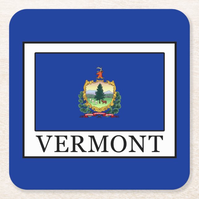 Vermont Underlägg Papper Kvadrat (Framsidan)