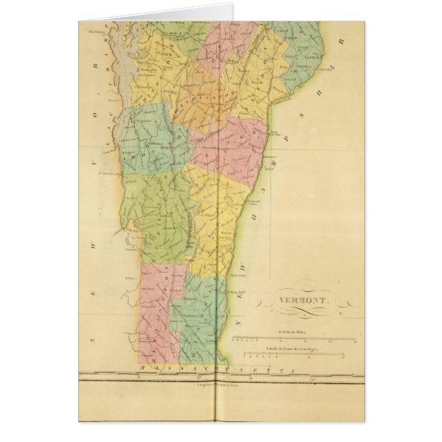 Vermont US Hälsningskort (Framsidan)