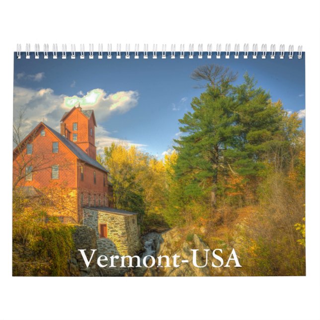 Vermont-USA Calendar Kalender (Omslag)