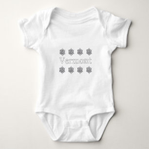 Vermont USA logotyp (snöflingor) T-shirt