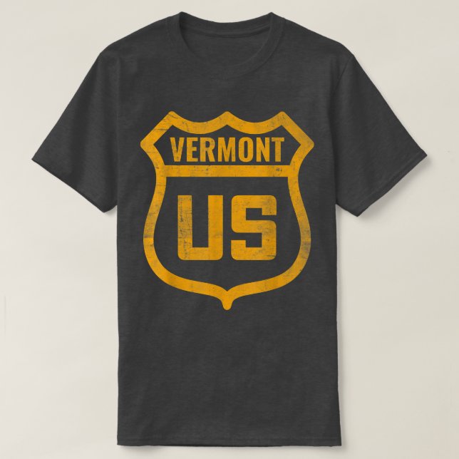Vermont - USA: s nödlidande västerut T Shirt (Design framsida)