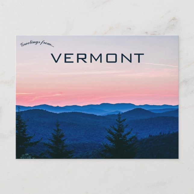 Vermont USA Vykort (Framsida)