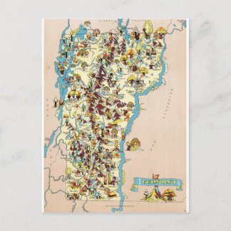 Vermont Vintage Funny Karta Vykort