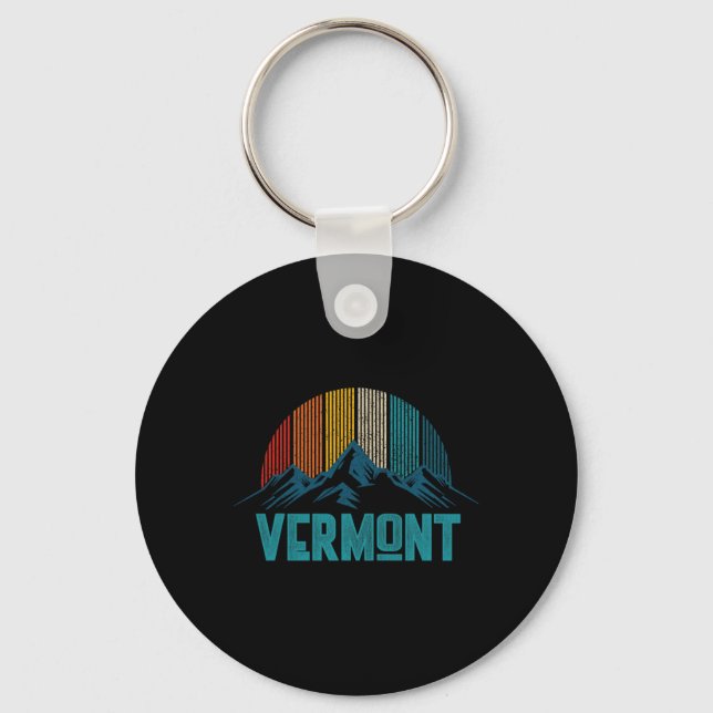 Vermont Vintage Souvenir Nyckelring (Framsida)