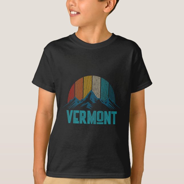 Vermont Vintage Souvenir T Shirt (Framsida)