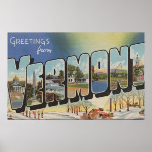 Vermont (vinterplats) - stora brevplatser poster