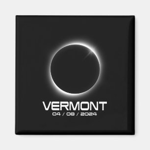 Vermont Vt Total Solar Eclipse 2024 Shirt För mana Magnet