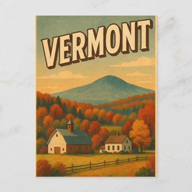 Vermont vykort (Framsida)
