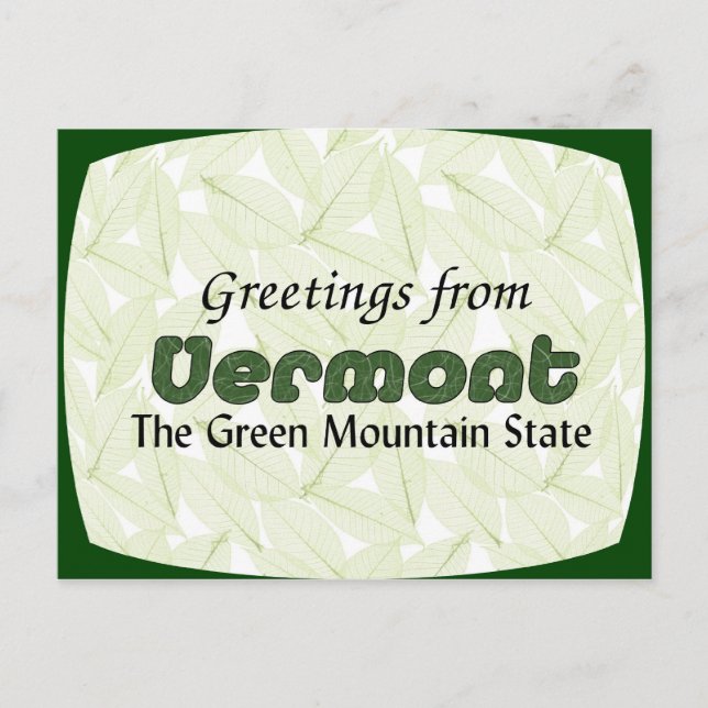 Vermont Vykort (Framsida)