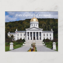 Vermont-vykort - statligt kapital