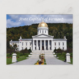Vermont-vykort - statligt kapital vykort