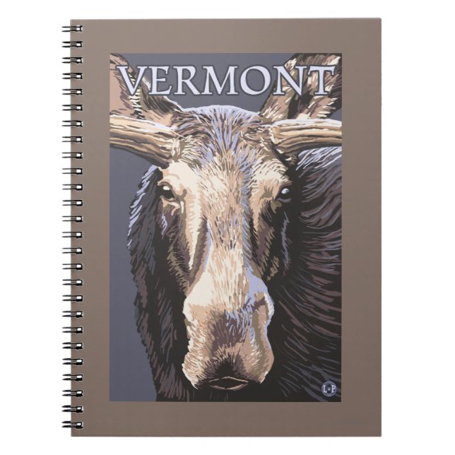 VermontÄlg på nära håll Anteckningsbok (Framsidan)