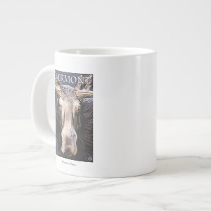 VermontÄlg på nära håll Jumbo Mugg