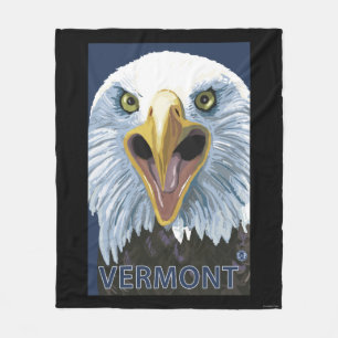 VermontEagle upp slut Fleecefilt