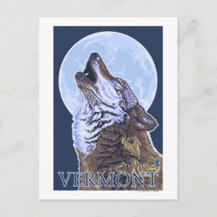 VermontHowling-Varg Vykort