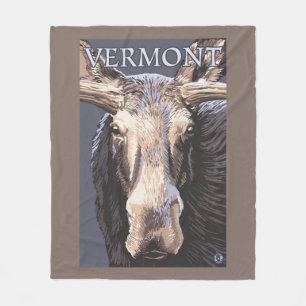 VermontMoose upp slut Fleecefilt