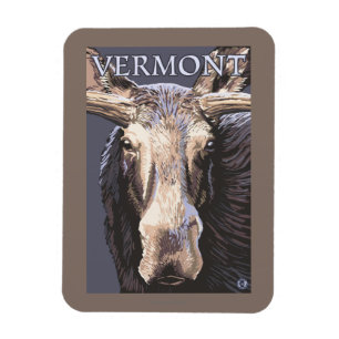 VermontMoose upp slut Magnet
