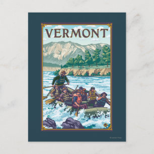 VermontRiver Rawing Scene Vykort
