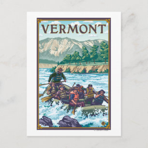 VermontRiver Rawing Scene Vykort