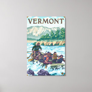 VermontRiver som Rafting plats Canvastryck