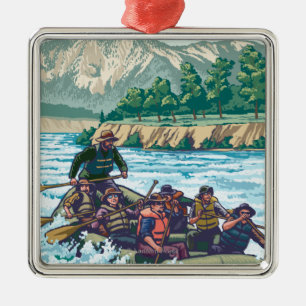 VermontRiver som Rafting plats Julgransprydnad Metall