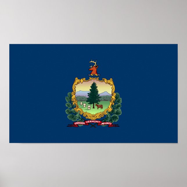 Vermonts delstatsflagga poster (Framsidan)