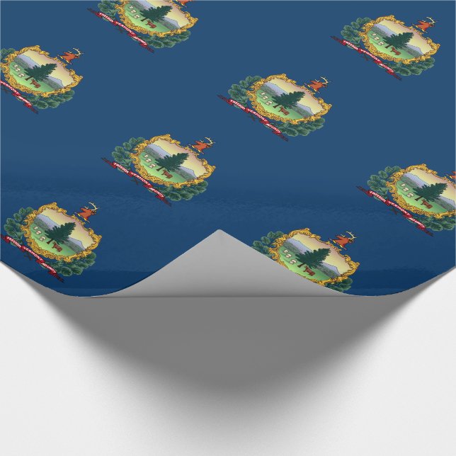 Vermonts delstatsflagga presentpapper (Hörn)