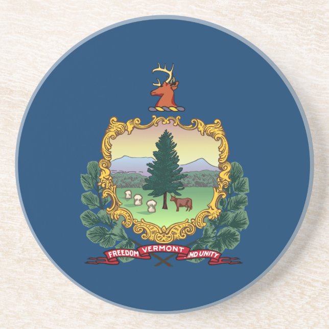 Vermonts delstatsflagga underlägg (Framsidan)