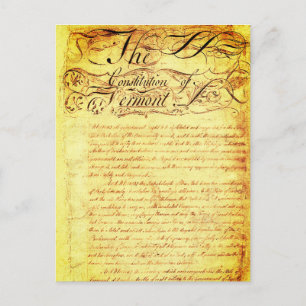 Vermonts konstitution (1777) vykort
