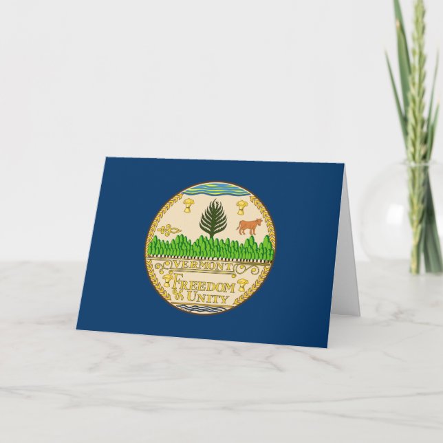 Vermonts sigill, Sigill från Vermont Kort (Framsida)