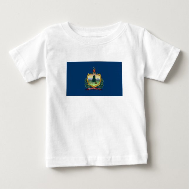 Vermonts statsflagga t shirt (Framsida)