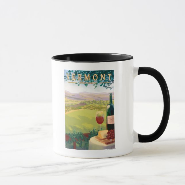 VermontWine Land Scene Mugg (Höger)