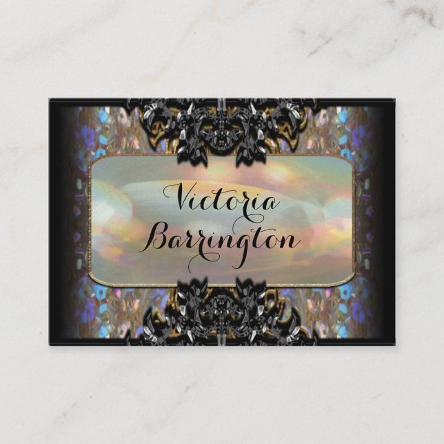 Vermothe Sombey 3,5" pärlemorfärg professionell Visitkort (Framsida)