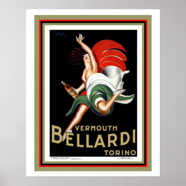 Vermouth Bellardi Torino 16 x 20 poster (Framsidan)