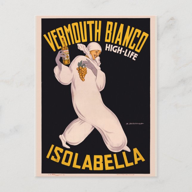 Vermouth Bianco, high-life, Isolabella Vykort (Framsida)