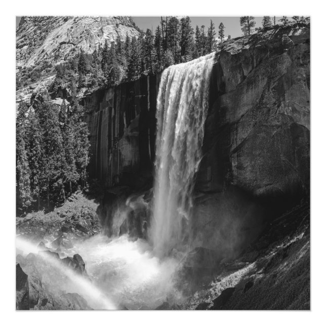 Vernal Fall of Yosemite National Park Fototryck (Framsidan)