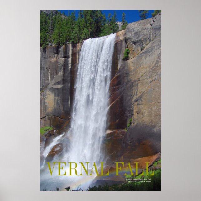 VERNAL FALL, Yosemite National Park ... Poster (Framsidan)