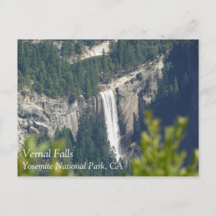 Vernal Falls från Glacier Point, CA Vykort