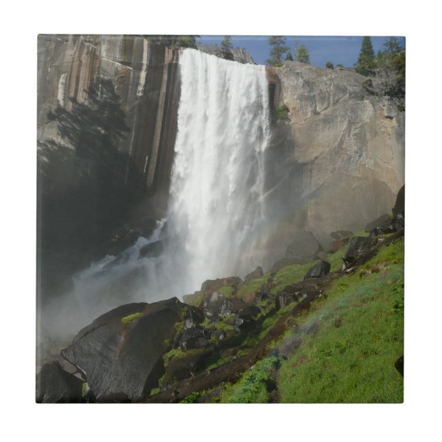 Vernal Falls I i Yosemite National Park Kakelplatta (Framsidan)