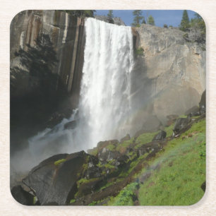 Vernal Falls I i Yosemite National Park Underlägg Papper Kvadrat
