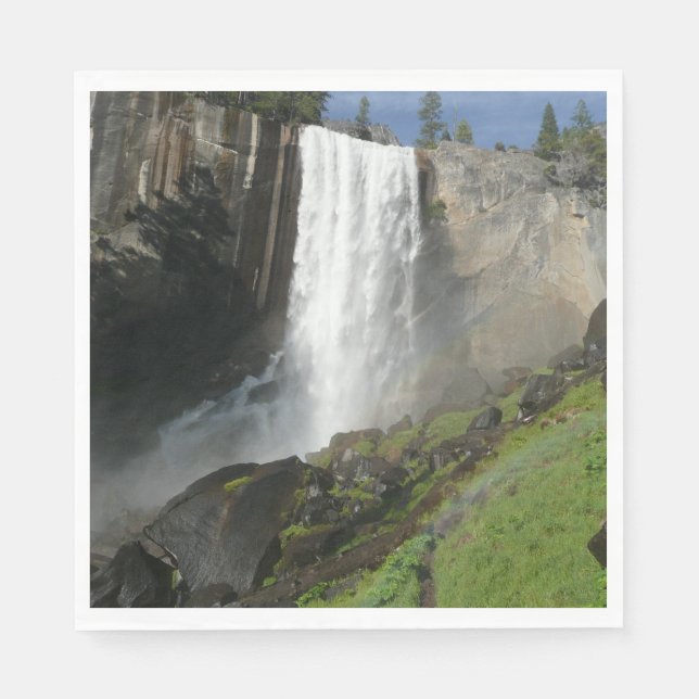 Vernal Falls I i Yosemite nationalpark Pappersservett (Framsidan)