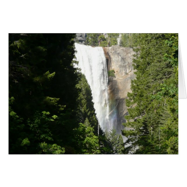 Vernal Falls II i Yosemite National Park Hälsningskort (Framsidan Horizontal)