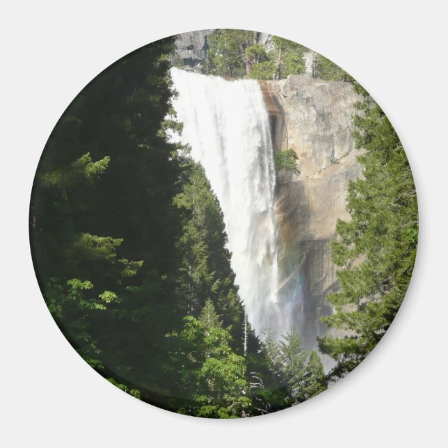 Vernal Falls II i Yosemite National Park Magnet (Framsidan)