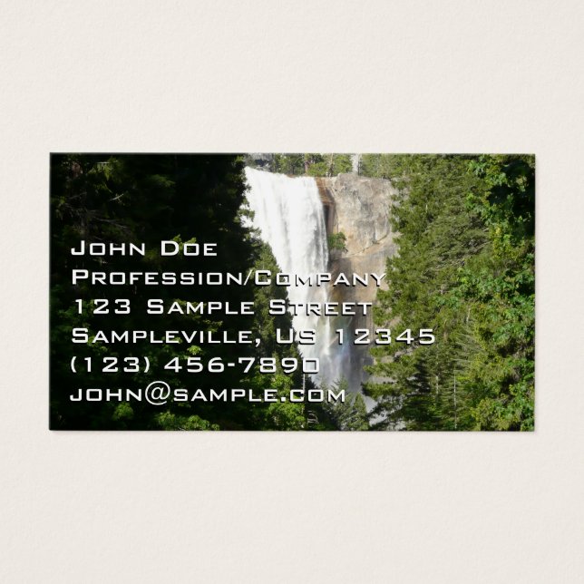 Vernal Falls II i Yosemite nationalpark Visitkort (Framsidan)