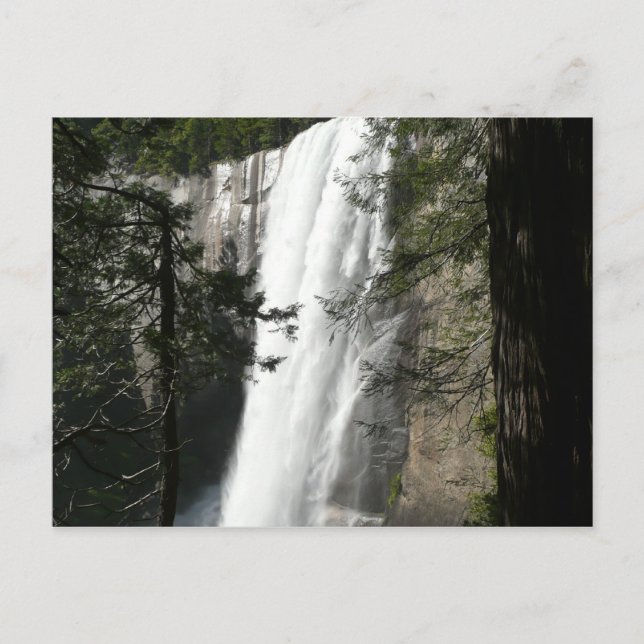 Vernal Falls III i Yosemite National Park Vykort (Framsida)