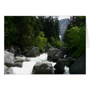 Vernal Falls på avstånd i Yosemite Hälsningskort
